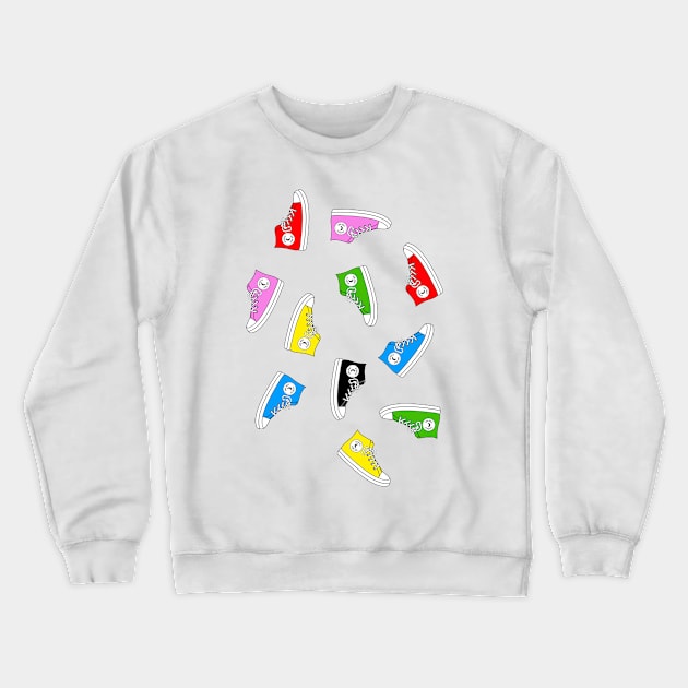 high top sneakers Crewneck Sweatshirt by B0red